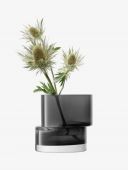 Ваза - Подсвечник Tier, 13,5 см,  серый, LSA International, арт.:G1727-13-970