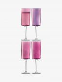 Набор из 4-х бокалов флейт для шампанского Gems, 210 мл., Гранат от LSA International,арт.:G1768-07-149