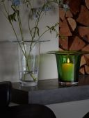 Ваза/Фонарь Victoria изумрудная В 13,5 см, LSA International, арт.:G1770-13-392