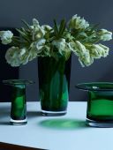 Ваза/Фонарь Victoria изумрудная В 26 см, LSA International, арт.:G1770-26-392