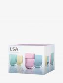 Набор стаканов Polka, 420 мл, металлик, 4 шт., PZ01, LSA International, арт.:G977-15-294